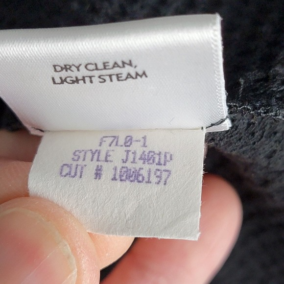 Eileen Fisher Cardigan Womens PM Black Sweater Button Made in USA Italian Fabric - Picture 8 of 9